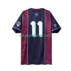 Camisola West Ham United Iron Maiden Retro Homem Equipamento Primeiro 2011 Manga Curta